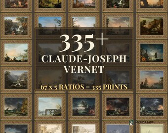 Coastal Wall Art | 67 Vintage Prints, Claude-Joseph Vernet, Printable Wall Art, Instant Download