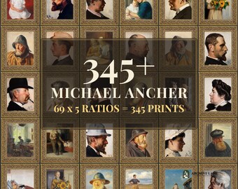 Moody Wall Art | 69 Vintage Prints, Michael Ancher, Printable Wall Art, Instant Download