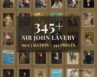 Moody Wall Art | 69 Vintage Prints, Sir John Lavery, Printable Wall Art, Instant Download