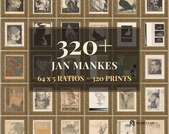 Nature Wall Art | 64 Vintage Prints, Jan Mankes, Printable Wall Art, Instant Download