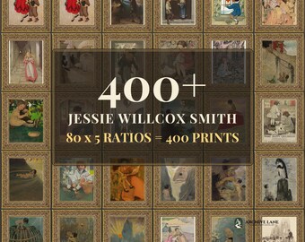 Cottagecore Decor | 80 Vintage Prints, Jessie Willcox Smith, Printable Wall Art, Instant Download