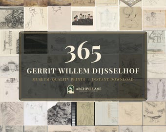 Gerrit Willem Dijsselhof Bundle | 365 Vintage Drawing Prints, Gallery Wall Decor, Printable Fine Art, Instant Download