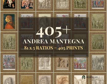 Andrea Mantegna Wandbild-Set | 81 Ölgemälde alter Meister, Vintage-Wohndekoration, Kunstdrucke zum Ausdrucken, Sofort-Download