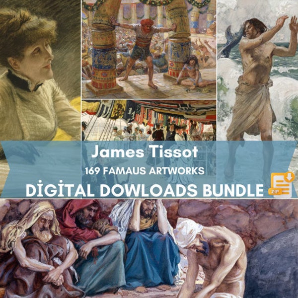 James Tissot's Bible 169 Beautiful Biblical Paintings | HQ Image Bundle Printable Wall Art | Instant Digital Download