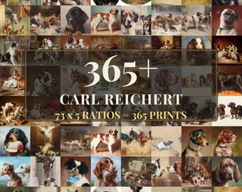 Natur-Wandkunst | 73 Vintage-Drucke von Carl Reichert, druckbare Wandbilder, Sofort-Download