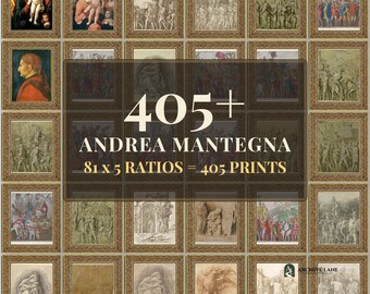 Andrea Mantegna Wandbild-Set | 81 Ölgemälde alter Meister, Vintage-Wohndekoration, Kunstdrucke zum Ausdrucken, Sofort-Download