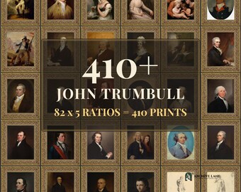 Moody Wall Art | 82 Vintage Prints, John Trumbull, Printable Wall Art, Instant Download
