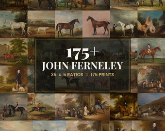 35 John Ferneley Gallery Wall Bundle | Vintage Nature Prints, Digital Download