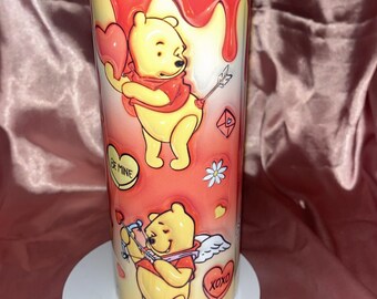 Vaso con temática de San Valentín de Pooh