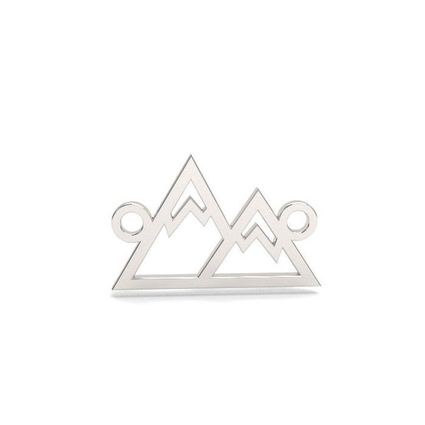 Connector Mountains Sterling Silver 925