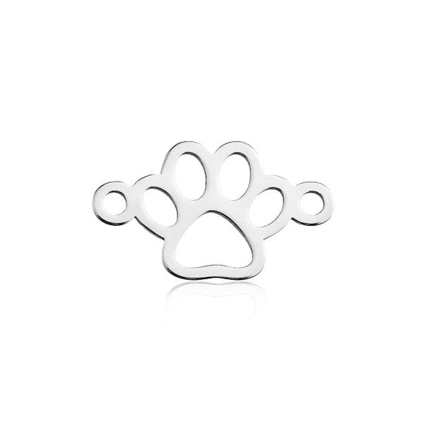 Connector Small Paw Sterling Silver 925