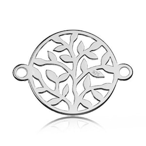 Connector open-work Tree, Leaves, Tree of Life Silver 925