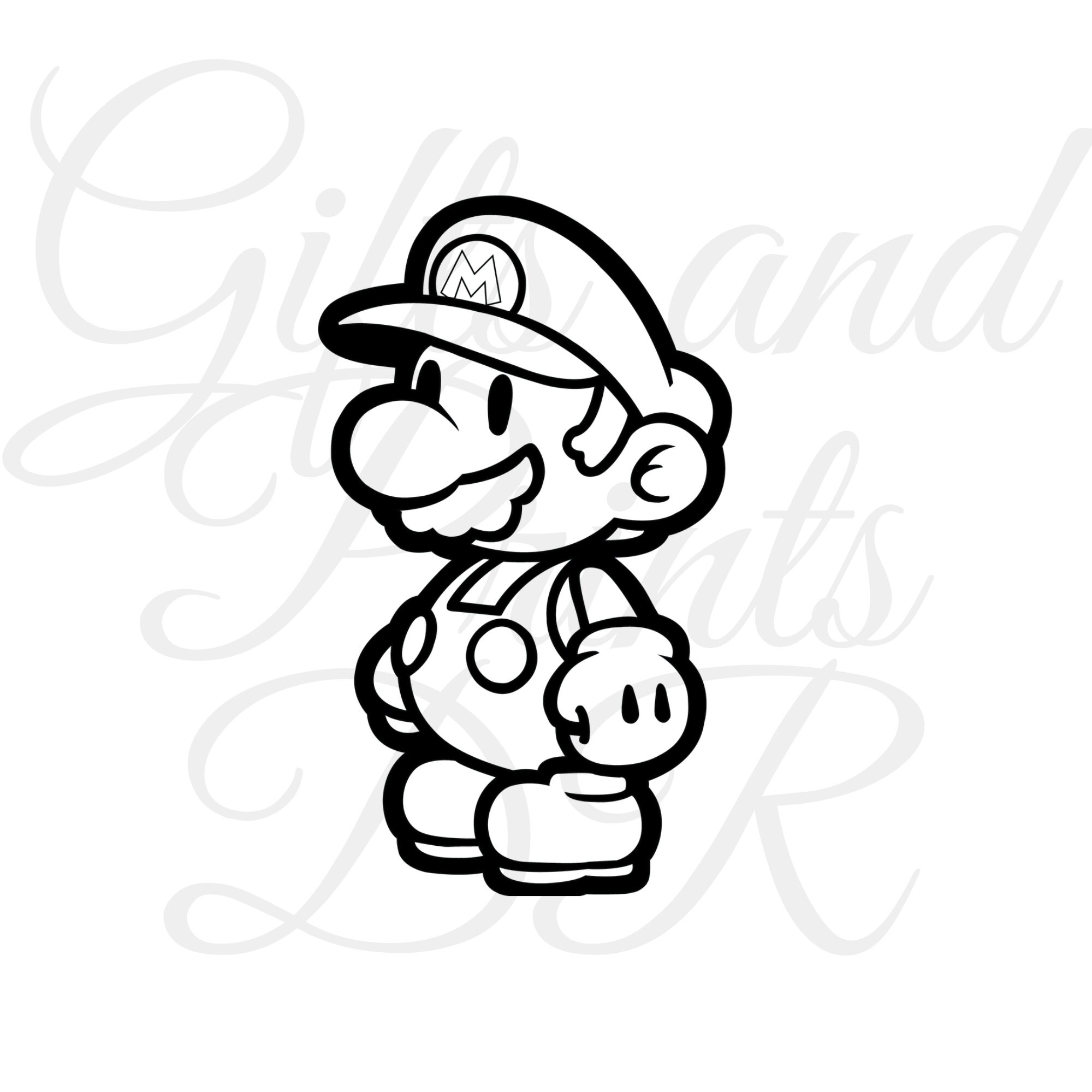 Mario Decal Mario Car Sticker Cute Mario Sticker Super Etsy