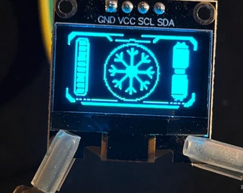 KRYO custom display for star wars props (blue)