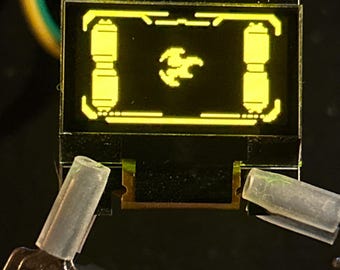 PYRO custom display for star wars props (yellow)