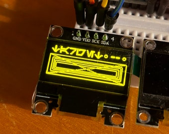 TARGET / yellow custom display screen for star wars props