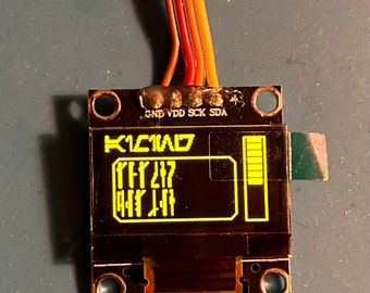 HYBRID / Mando'a/Aurebesh custom display (yellow) for Madalorian / bounty hunter props