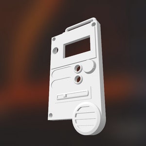 Mongrelprops X Mandalonyx Oled display cover plate STL (design 3)