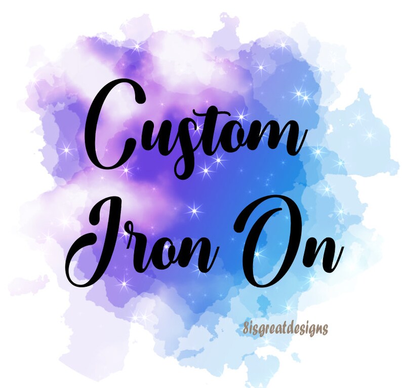 Iron on Decals. HTV Decal. Do It Yourself Iron On. DIY Create Etsy