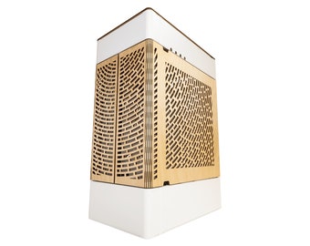Kanto mATX V1.3 – The Original Wooden PC Case (White) | Functional Art Desktop Case