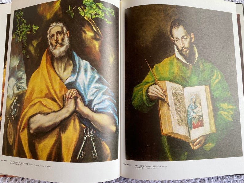 Vintage El Greco Art Book Hardcover Book in Spanish image 6