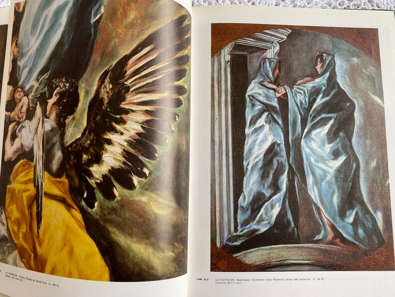 Vintage El Greco Art Book Hardcover Book in Spanish image 9