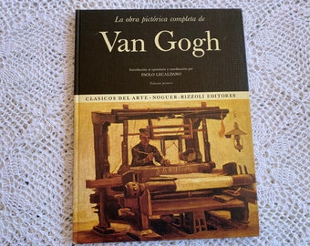 Vintage Van Gogh Art Book Hardcover Book in Spanish Vincent van Gogh