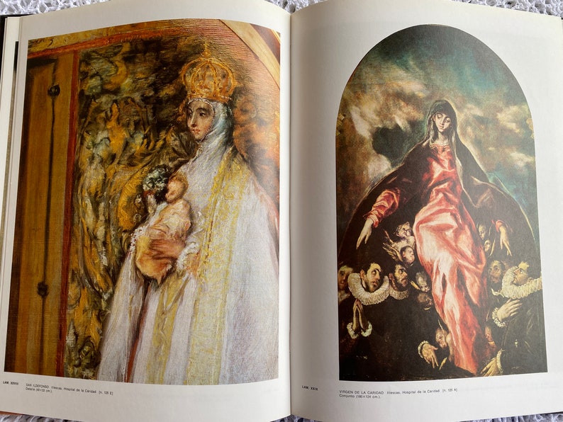 Vintage El Greco Art Book Hardcover Book in Spanish image 5