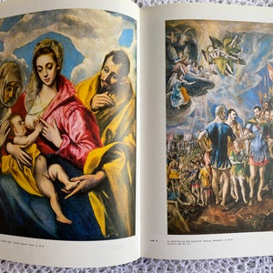 Vintage El Greco Art Book Hardcover Book in Spanish image 3