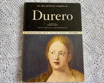 Vintage Durero Art Book Hardcover Book in Spanish Albrecht Dürer