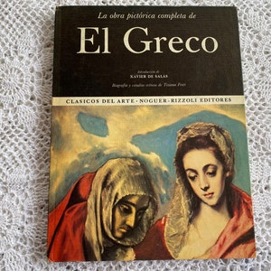 Vintage El Greco Art Book Hardcover Book in Spanish image 1