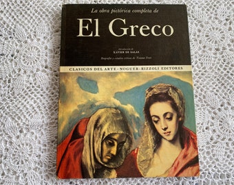 Vintage El Greco Art Book Hardcover Book in Spanish