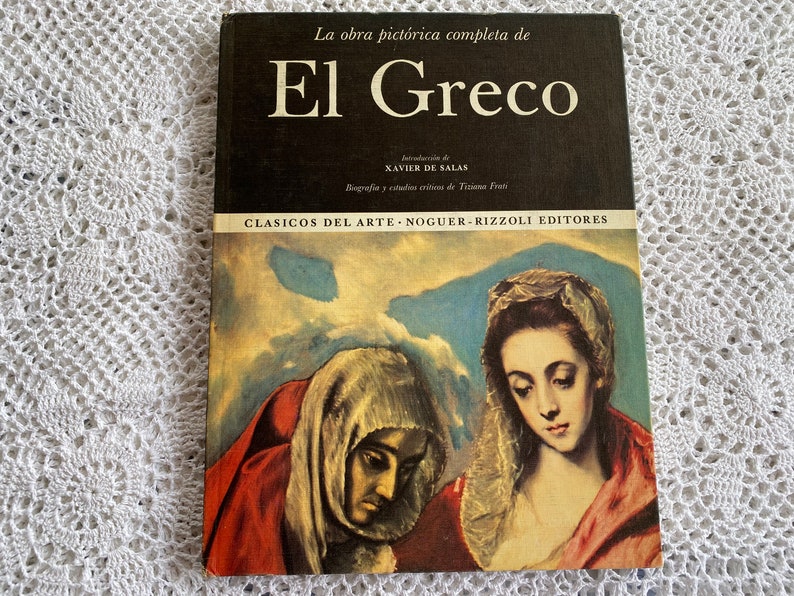 Vintage El Greco Art Book Hardcover Book in Spanish image 1