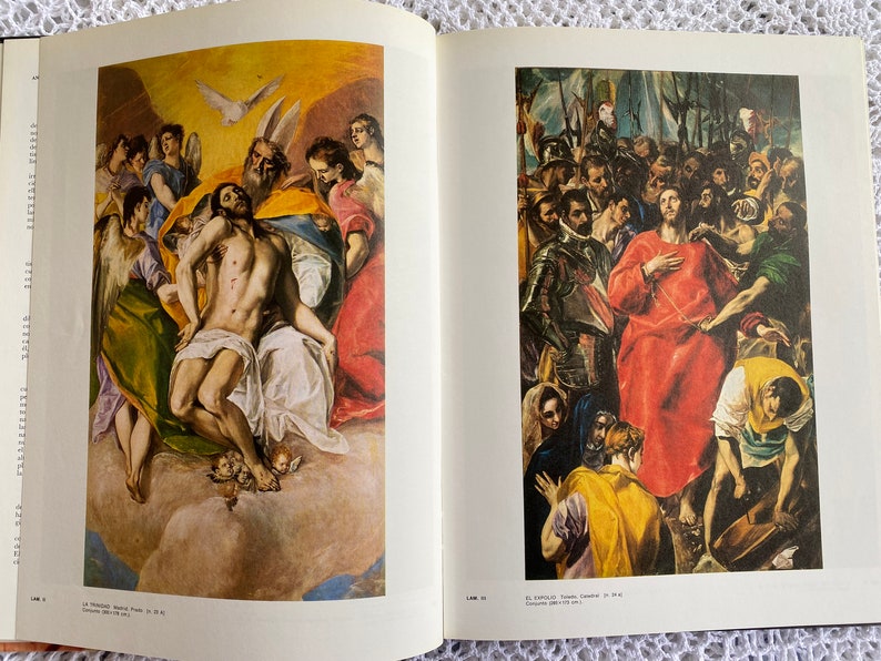 Vintage El Greco Art Book Hardcover Book in Spanish image 2