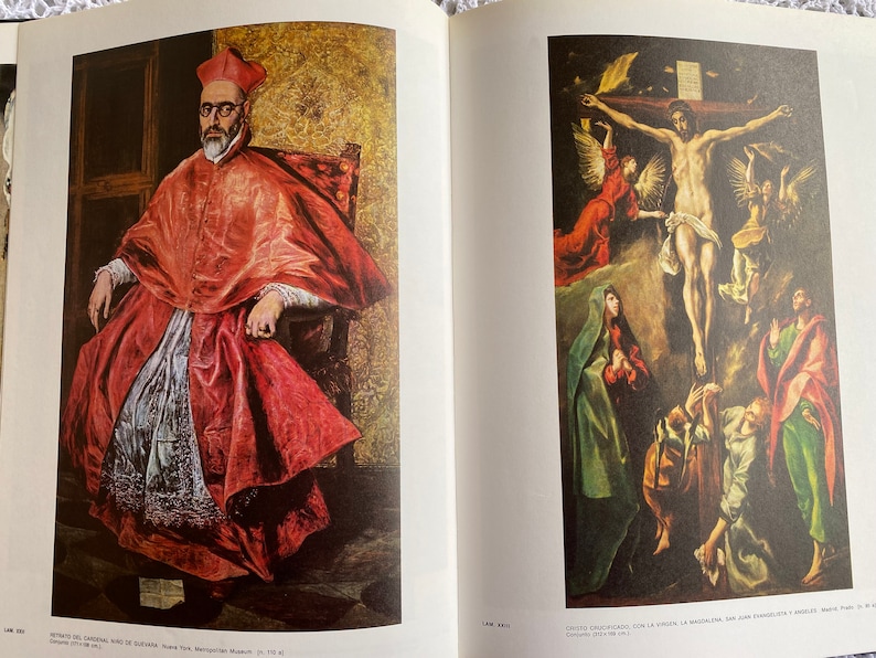 Vintage El Greco Art Book Hardcover Book in Spanish image 4