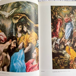 Vintage El Greco Art Book Hardcover Book in Spanish image 7