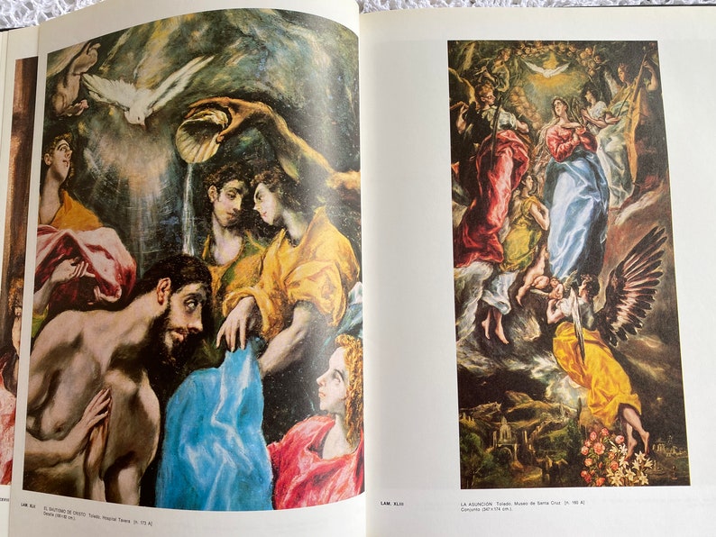 Vintage El Greco Art Book Hardcover Book in Spanish image 7