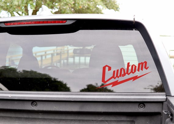 Custom Tradesman Vinyl Decal: tool Font Truck Window Sticker