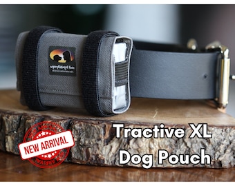 Tractive Dog XL (NOT Adventure Edition) GPS Compatible Pouch with Velcro Front & Back - Handmade for all Collar/Harness Styles - 15 Colours