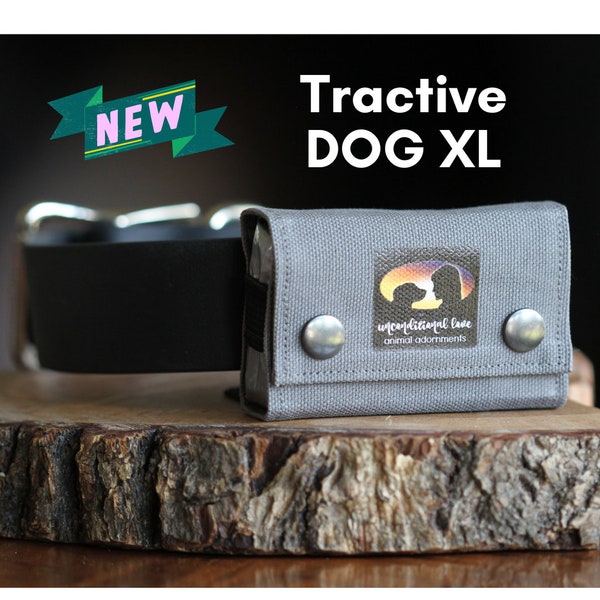 Tractive Dog XL GPS Compatible Pouch (NOT Adventure Edition) - Velcro Backing - Handmade for all Collar/Harness Styles - 15 Colour Options