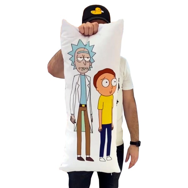 Dakimakura pillow with a photo of Rick and Morty size 35x80 cm