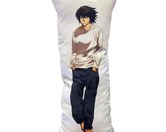 Dakimakura Hug Pillow With the Image of L Lawliet Death Note Size