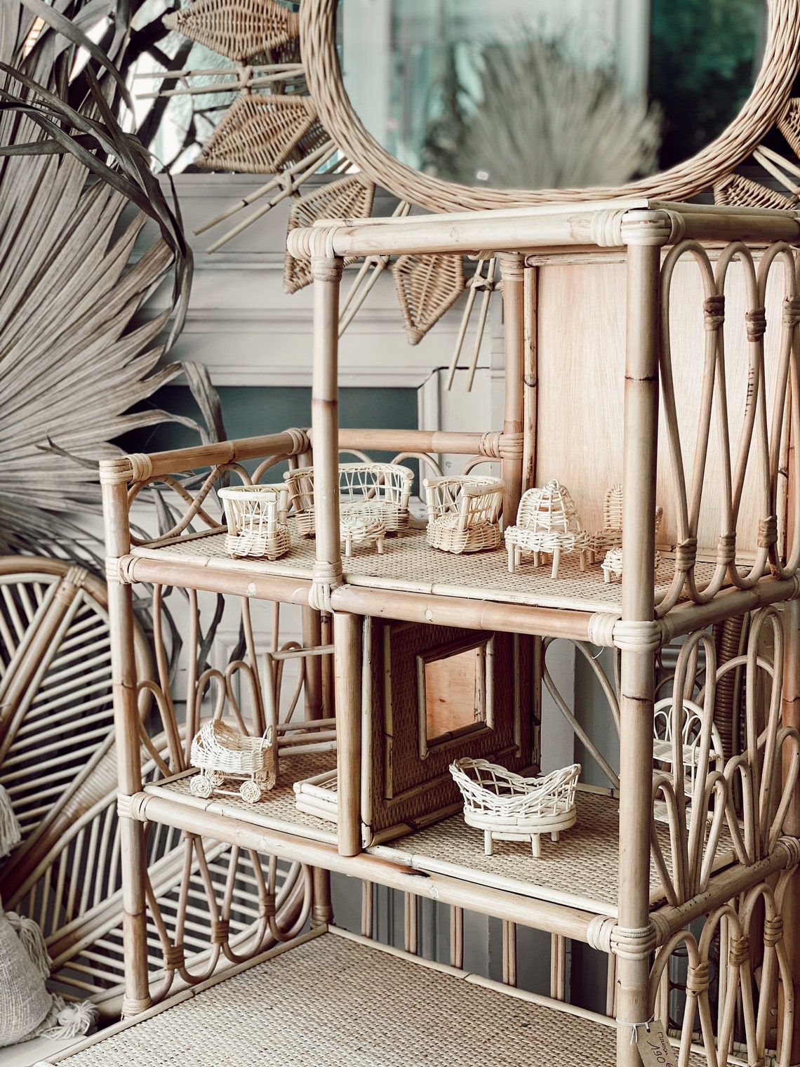 Rattan Dollhouse Furniture Etsy