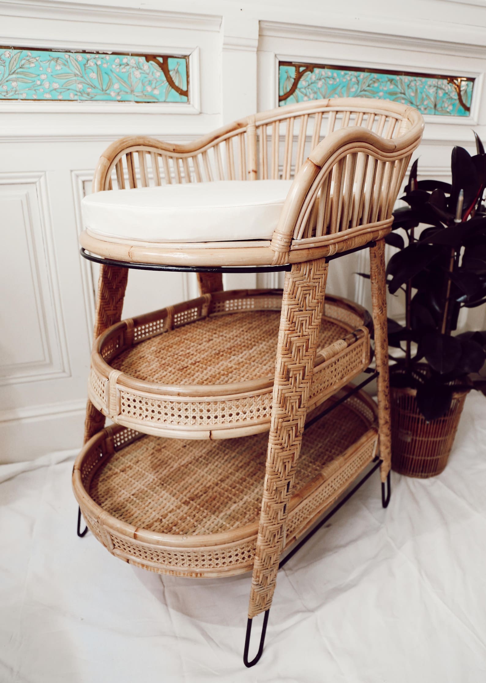 Rattan Changing Table Etsy
