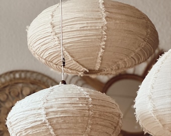 Wabi Sabi Ovale ミニリネンペンダントライト