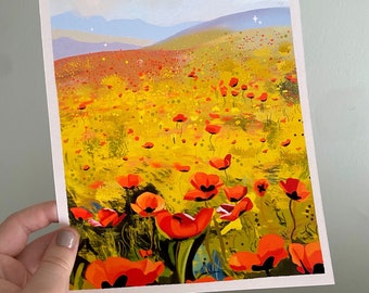 Poppy Field Print