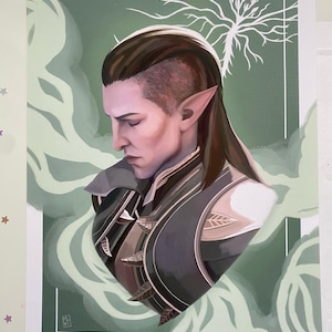 Young Solas Fen&#39;Harel - Dragon Age Veilguard Fanart Art Print