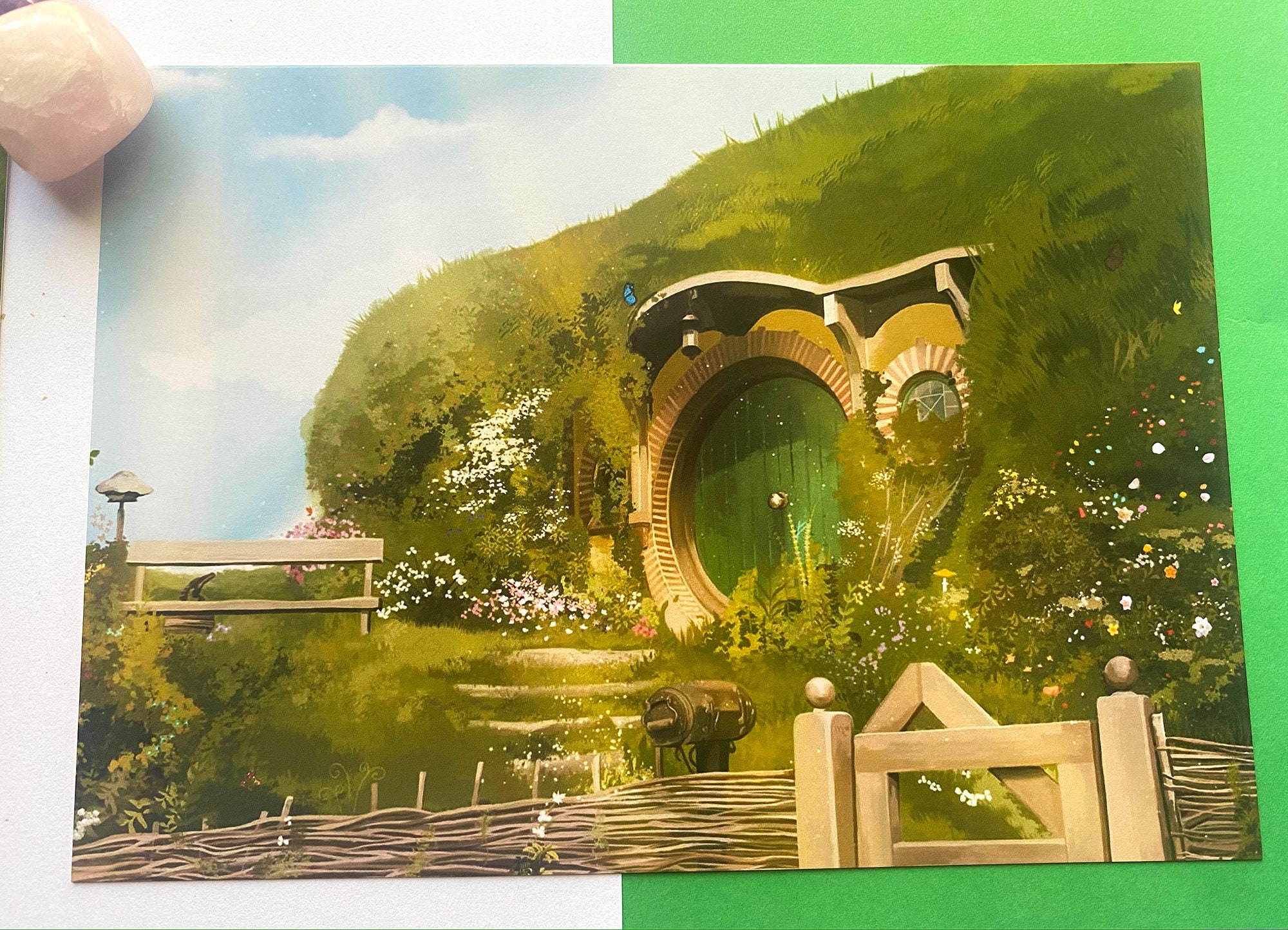 Bag End the Hobbit / Lord of the Rings Illustrated Art Print Etsy