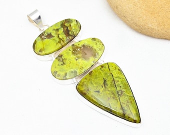 Atlantisite Stichtite Pendant 925 Sterling Silver Pendant Atlantisite Gemstone Pendant Handmade Jewelry Stichtite Jewelry Anniversary Gifts