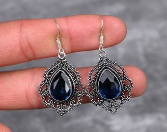 Iolite Earrings 925 Sterling Silver Earrings Iolite Gemstone Earrings Jewelry Handmade Jewelry Iolite Jewelry Gift For Her Gemstone Jewelry